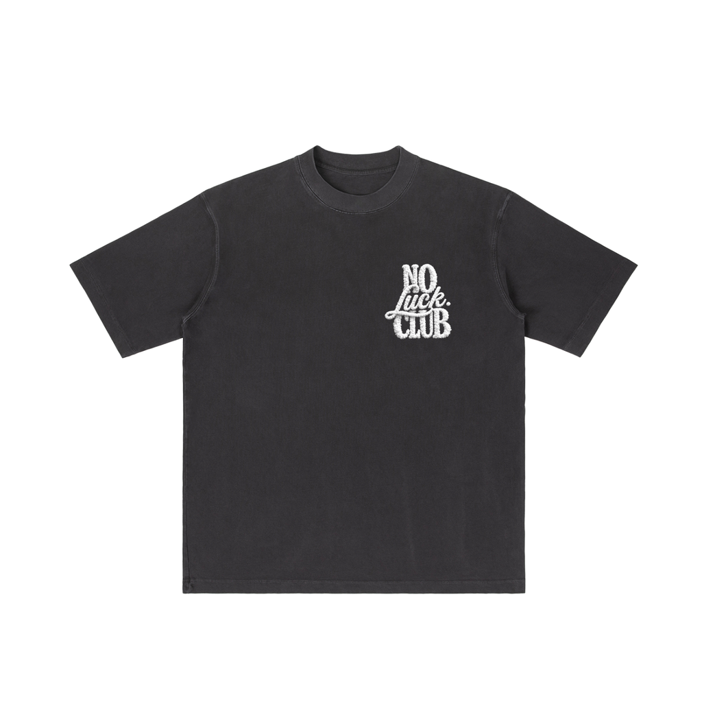Vintage Wash Drop Shoulder T-shirt cloud design