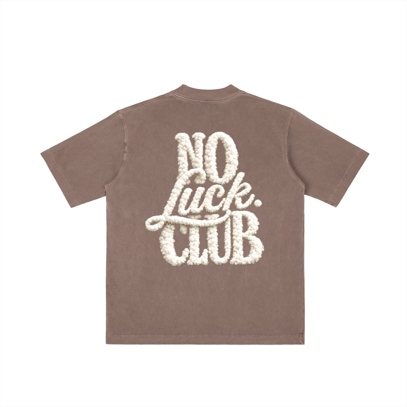 Vintage Wash Drop Shoulder T-shirt Coffee with cream