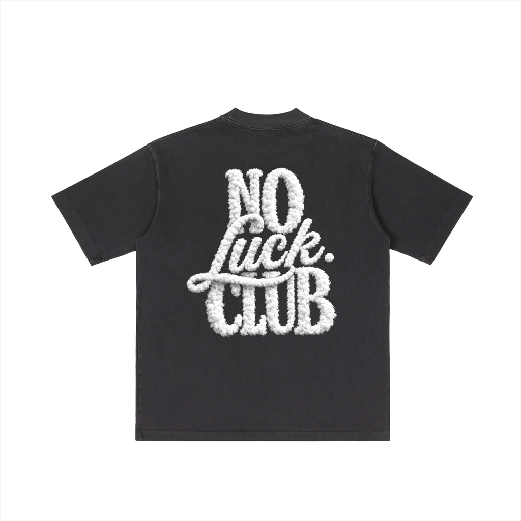 Vintage Wash Drop Shoulder T-shirt cloud design